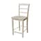 International Concepts 36 in. x 36 in. Square Top Pedestal Table  With 4 Counter Height Stools Set of 5 K-3636TP-11B-S402-4 - alternate 3